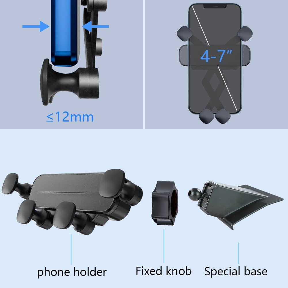 LUNQIN Car Phone Holder Mount for 2020 2021 2022 2023 2024 Ford Explorer Auto Accessories Interior Decoration Mobile Cell Smartphone Bracket - Image 6