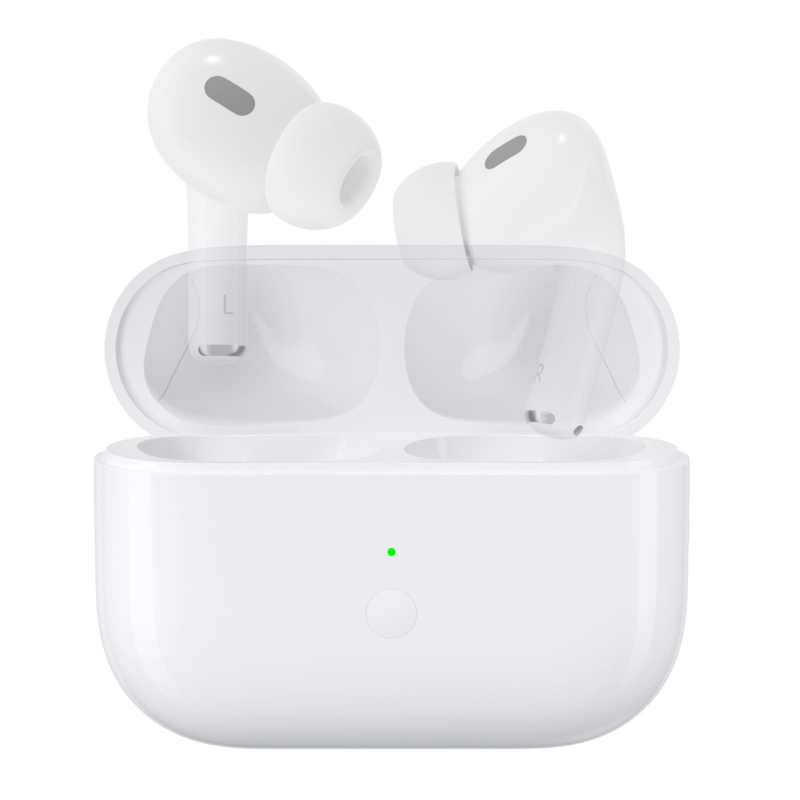 Compatible airpods pro 2 charging case, airpod pro 2 case replacement, Wireless Charging Case, Charging Replacement Case for AirPods Pro 1st/2nd, Built-in 660 mAH Battery-(No Earbuds) Type-C Charging