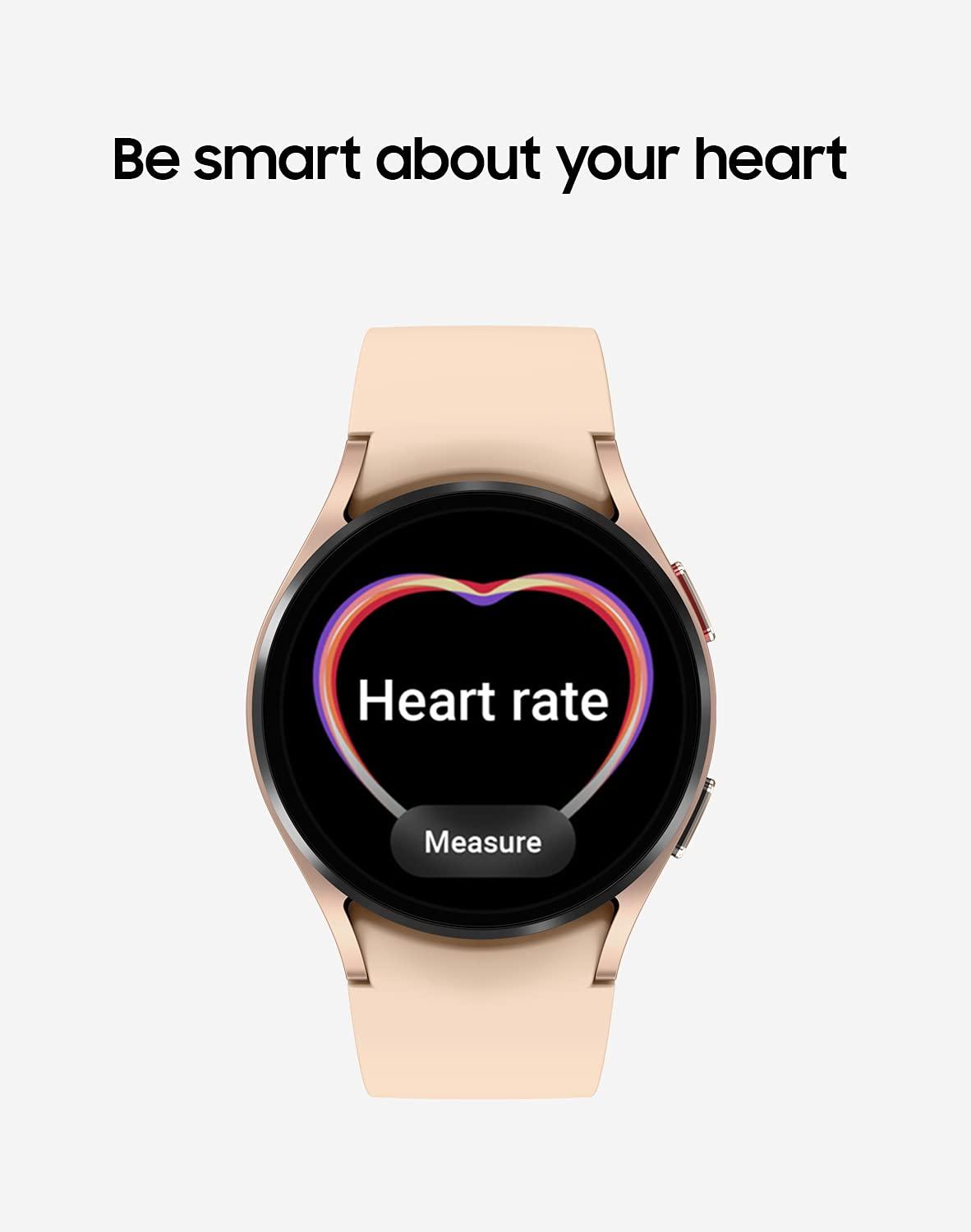 SAMSUNG Galaxy Watch 4 40mm Smartwatch with ECG Monitor Tracker for Health, Fitness, Running, Sleep Cycles, GPS Fall Detection, Bluetooth, US Version, SM-R860NZDAXAA, Pink Gold - Image 5