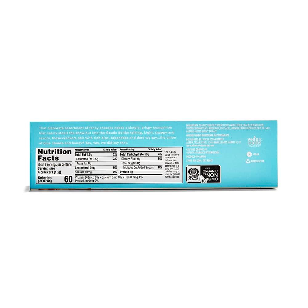 365 by Whole Foods Market, Organic Original Water Crackers, 4.4 oz - Image 2