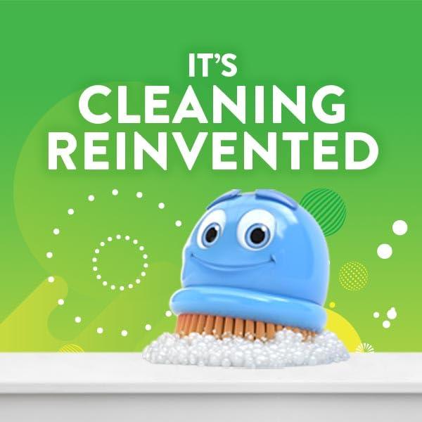 Scrubbing Bubbles Fresh Gel Toilet Bowl Cleaning Stamps, Helps Keep Toilet Clean and Helps Prevent Limescale & Rings, Rainshower Scent, 1 Dispenser with 24 Fresh Gel Stamps - Image 6