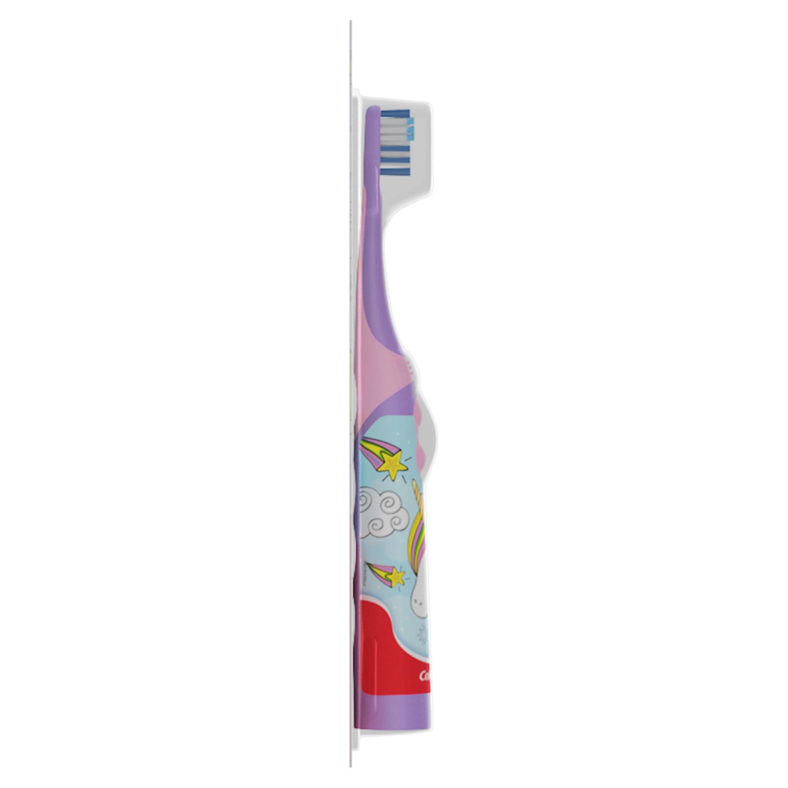 Colgate Kids Battery Powered Toothbrush, Unicorn, Extra Soft Toothbrush, Ages 3 and Up, 1 Pack - Image 9