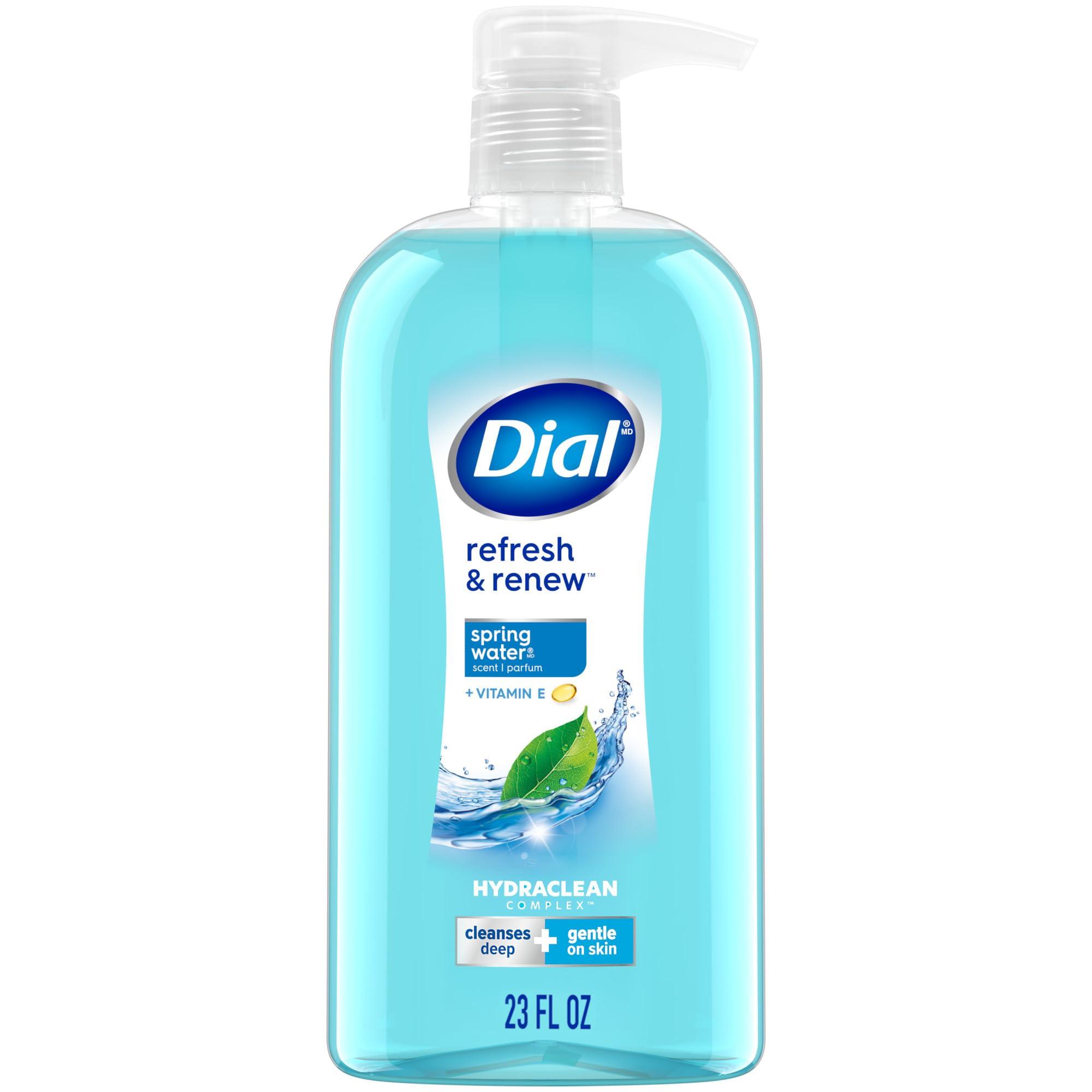 Dial Body Wash, Refresh & Renew Spring Water, 23 fl oz (Pack of 3)