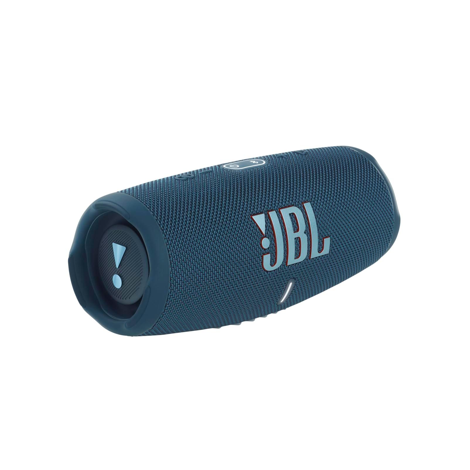 JBL CHARGE 5 - Portable Waterproof (IP67) Bluetooth Speaker with Powerbank USB Charge out, 20 hours playtime, JBL Partyboost (Blue)