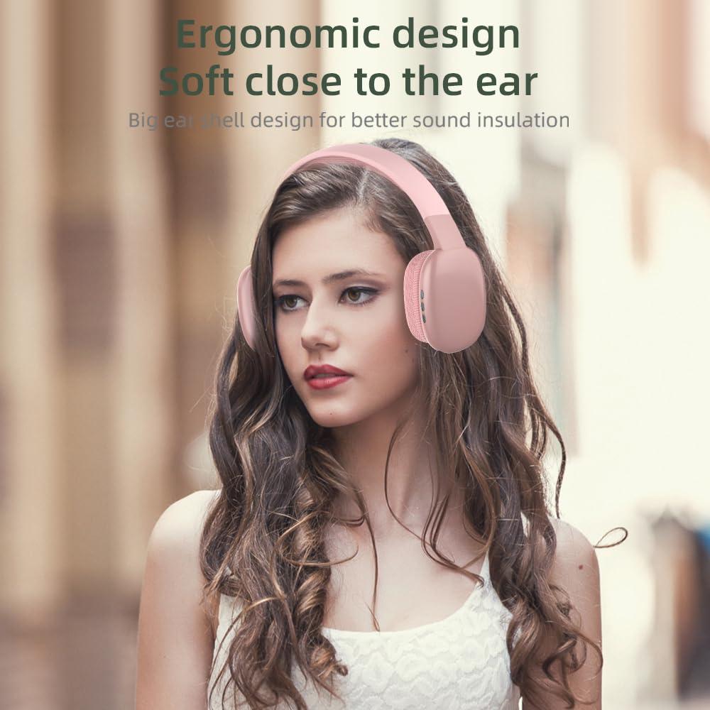 YAKEN YRKR Bluetooth Headphones, Headphones Wireless Bluetooth V5.3, Over Ear Headphones HiFi Elvish Ears for Smartphone Computer Laptop (Black) - Image 5