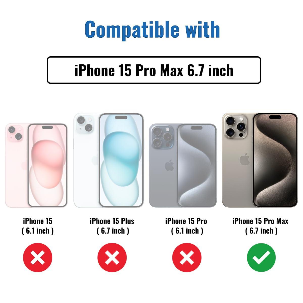 NEEPART 4 Pack Privacy Screen Protector for iPhone 15 Pro Max[6.7 inch], Sensor Protection, Dynamic Island Compatible, 9H Anti Spy Private Tempered Glass Film, Anti-Scratch, Case Friendly, Easy - Image 3