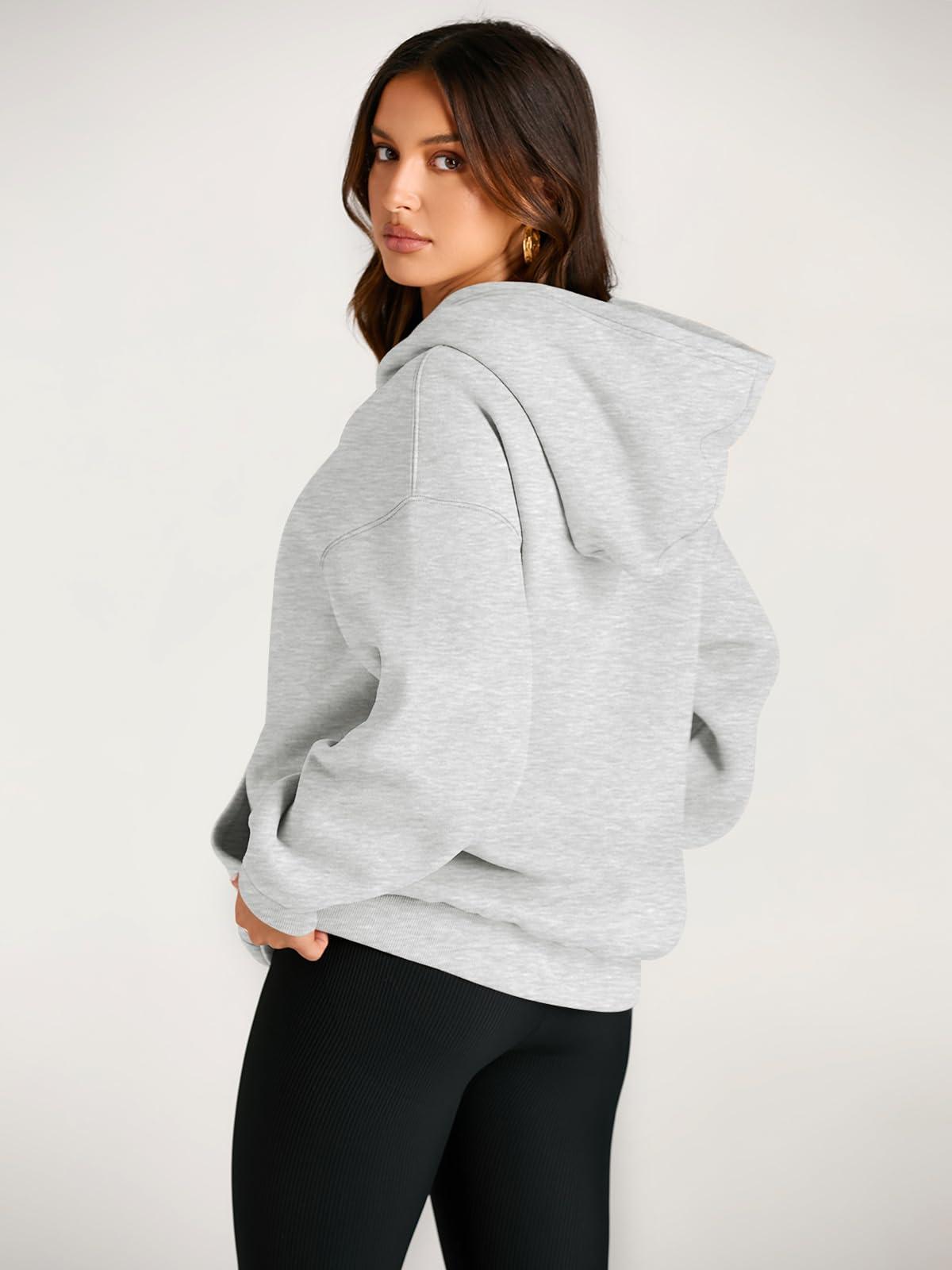 Trendy Queen Womens Oversized Hoodies Fleece Sweatshirts Sweaters Spring Outfits 2025 Pullover Fall Winter Clothes - Image 4