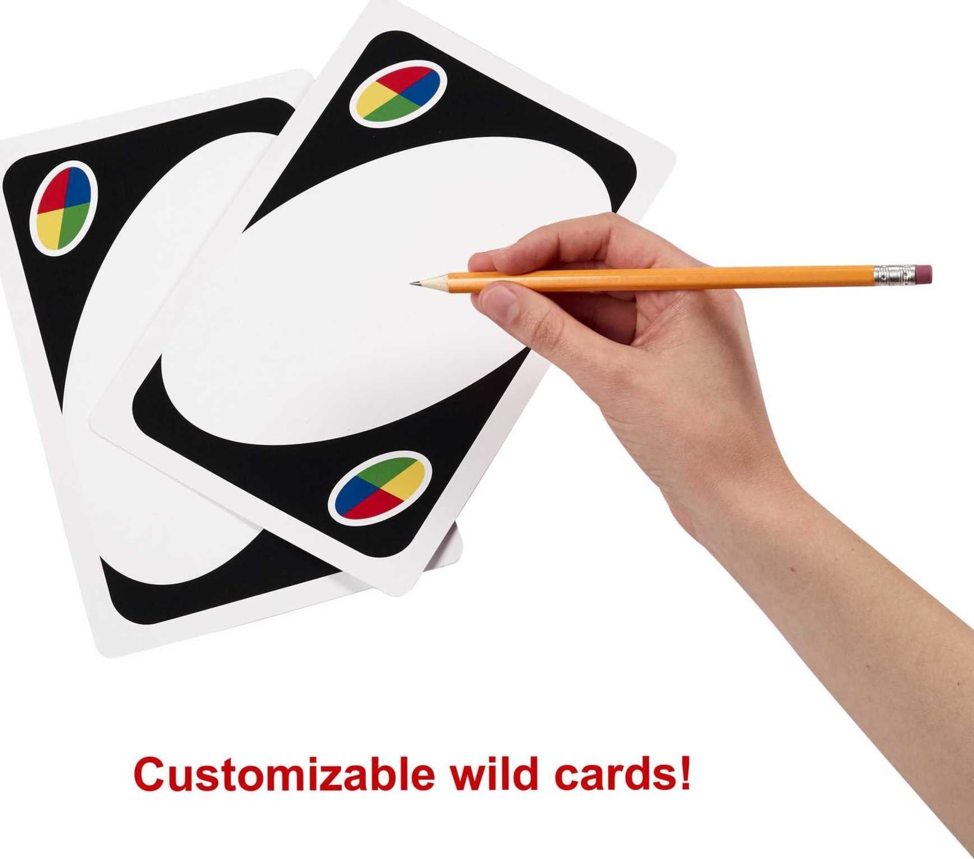 Mattel Games Giant UNO Family Card Game with 108 Oversized Cards and Instructions, Great Toy for Kids Ages 7 Years and Older - Image 4