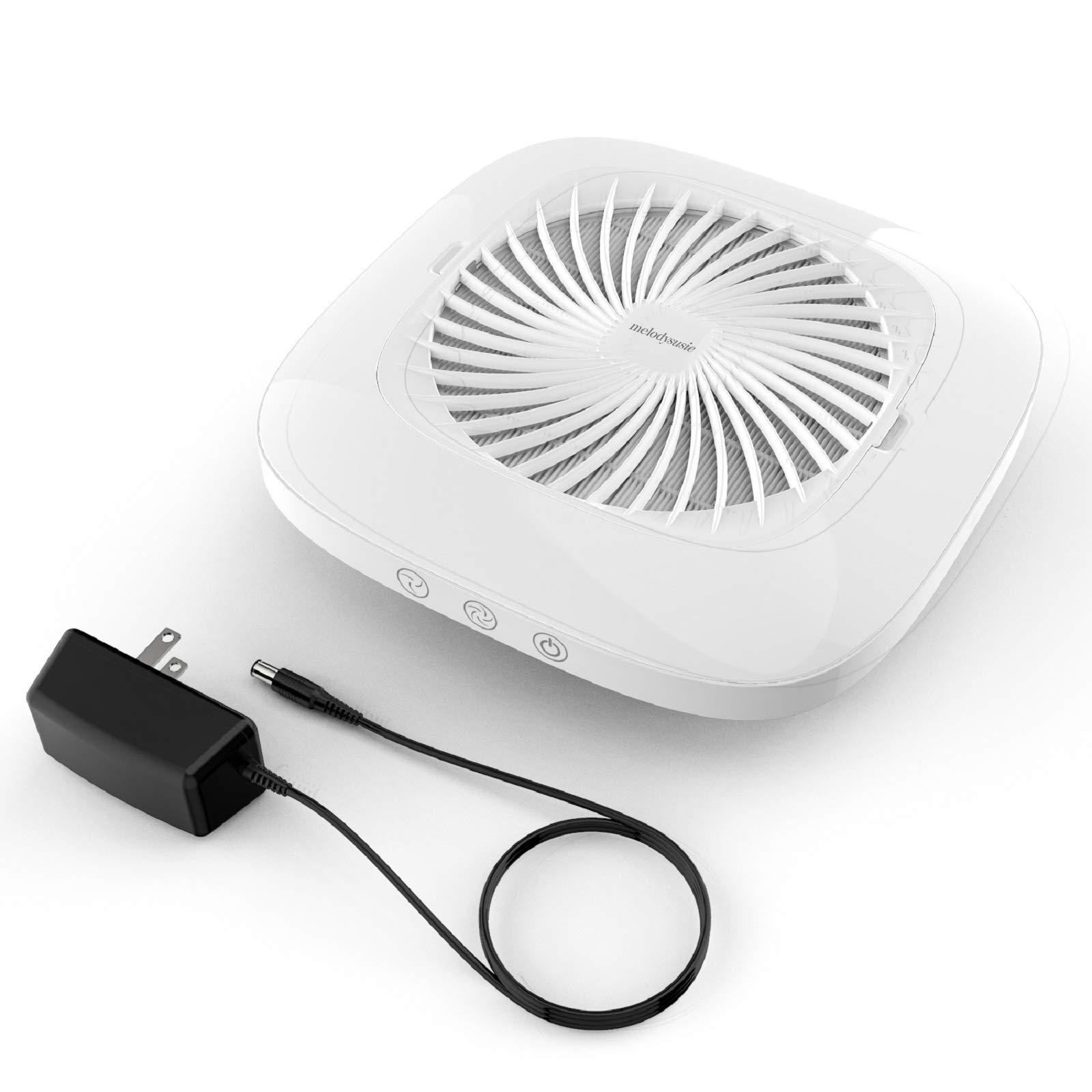 MelodySusie Nail Dust Collector with Reusable Filter, Powerful Vacuum Fan, Low Noise, Nail Salon - Image 8