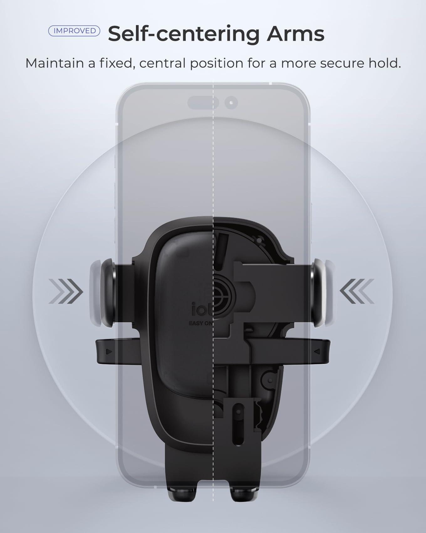 iOttie Easy One Touch Advanced Universal Car Mount Dashboard & Windshield Suction Cup Phone Holder for iPhone Samsung, Google, All Smartphones - Image 3
