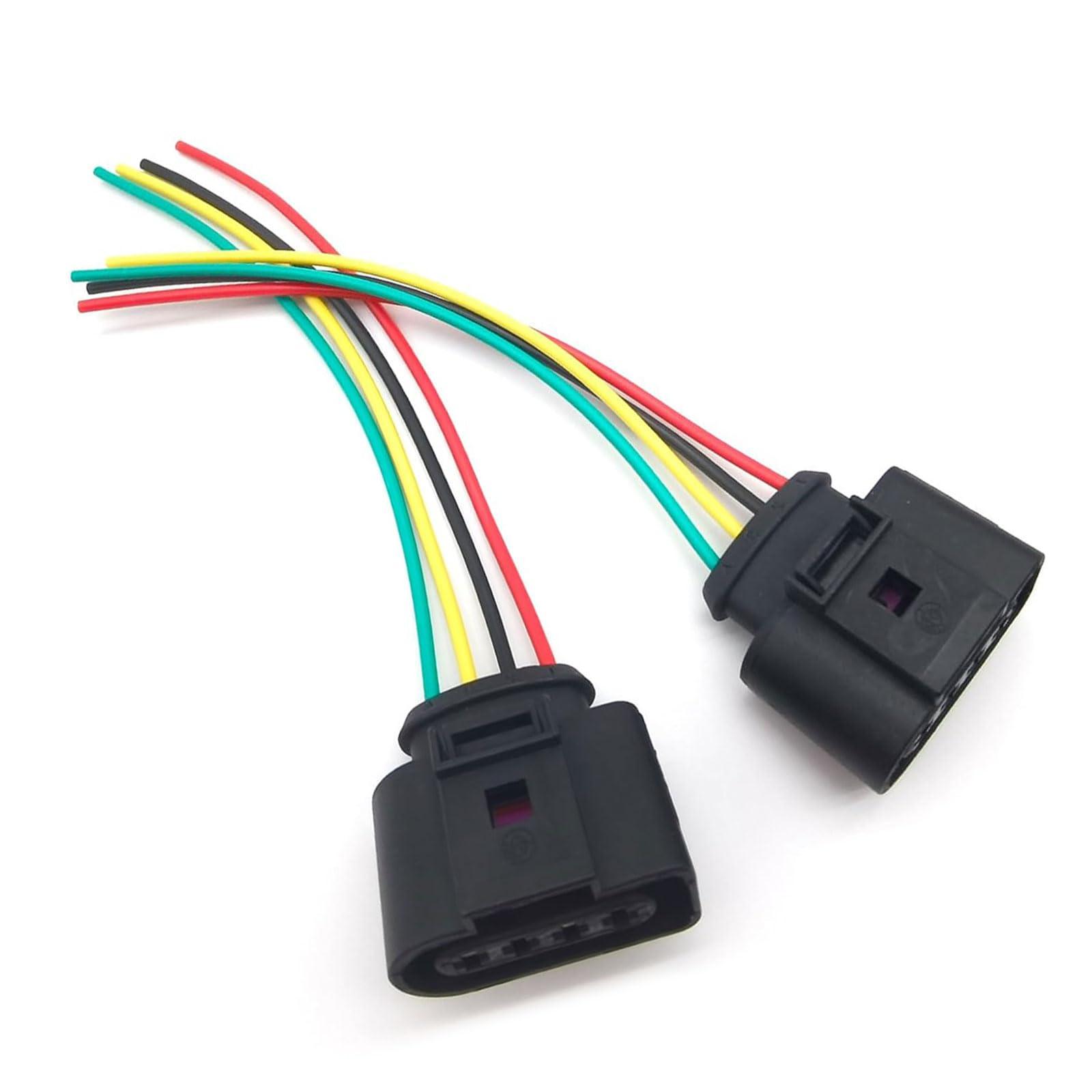 Downhill Ignition Coil Connector Plug Harness,Throttle Position Sensor Connector, OEM #DJ7045A-3.5-21 1J0973724,Universal for Most Cars (Black)