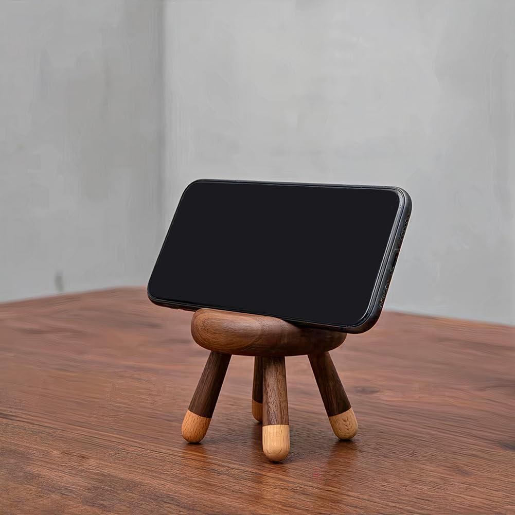 Berkvee Phone Stand, Wood Artistic Bunny Design Phone Holder, Desk Accessories, Smart Phone Dock Fits All Mobile Phone/Tablet - Image 2