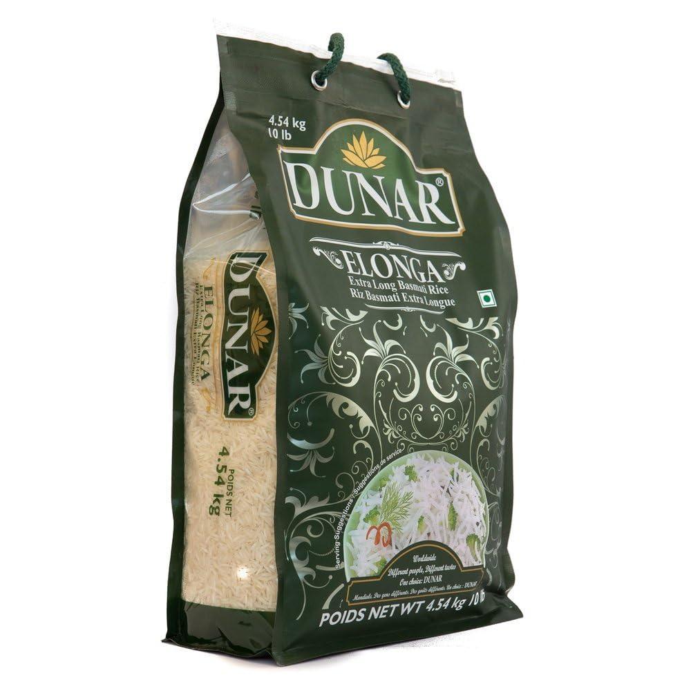 Dunar - Elonga Basmati Rice Premium 1121 Long Grain, 10 Lb - Image 2