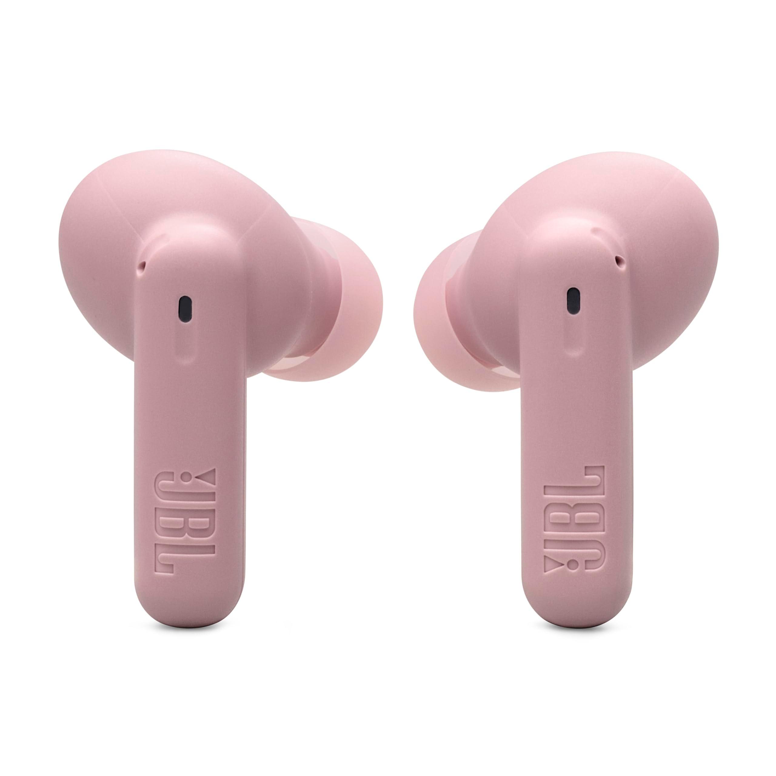 JBL Vibe Beam 2 - True Wireless Noise Cancelling Earbuds Pure Bass Sound & Smart Ambient Technology, 4mics for Crisp, Clear Calls, up to 40Hrs of Playback, IP54 Dust & Water Resistant (Pink) - Image 2