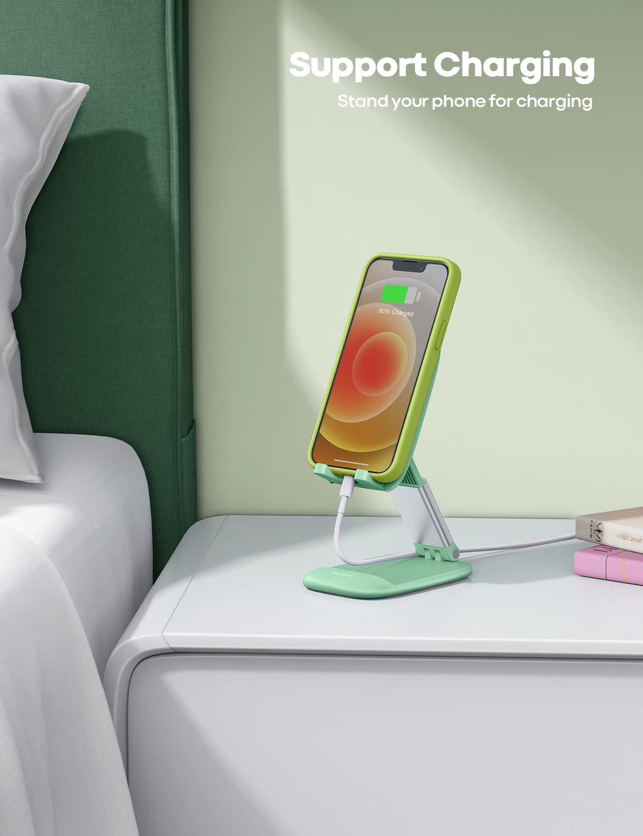 Lamicall Easter Basket Stuffers for Teens Girls Boys Cell Phone Stand, Light Green Cell Phone Holder for 4-8'' Smartphone, Easter Basket Essentials - Image 3