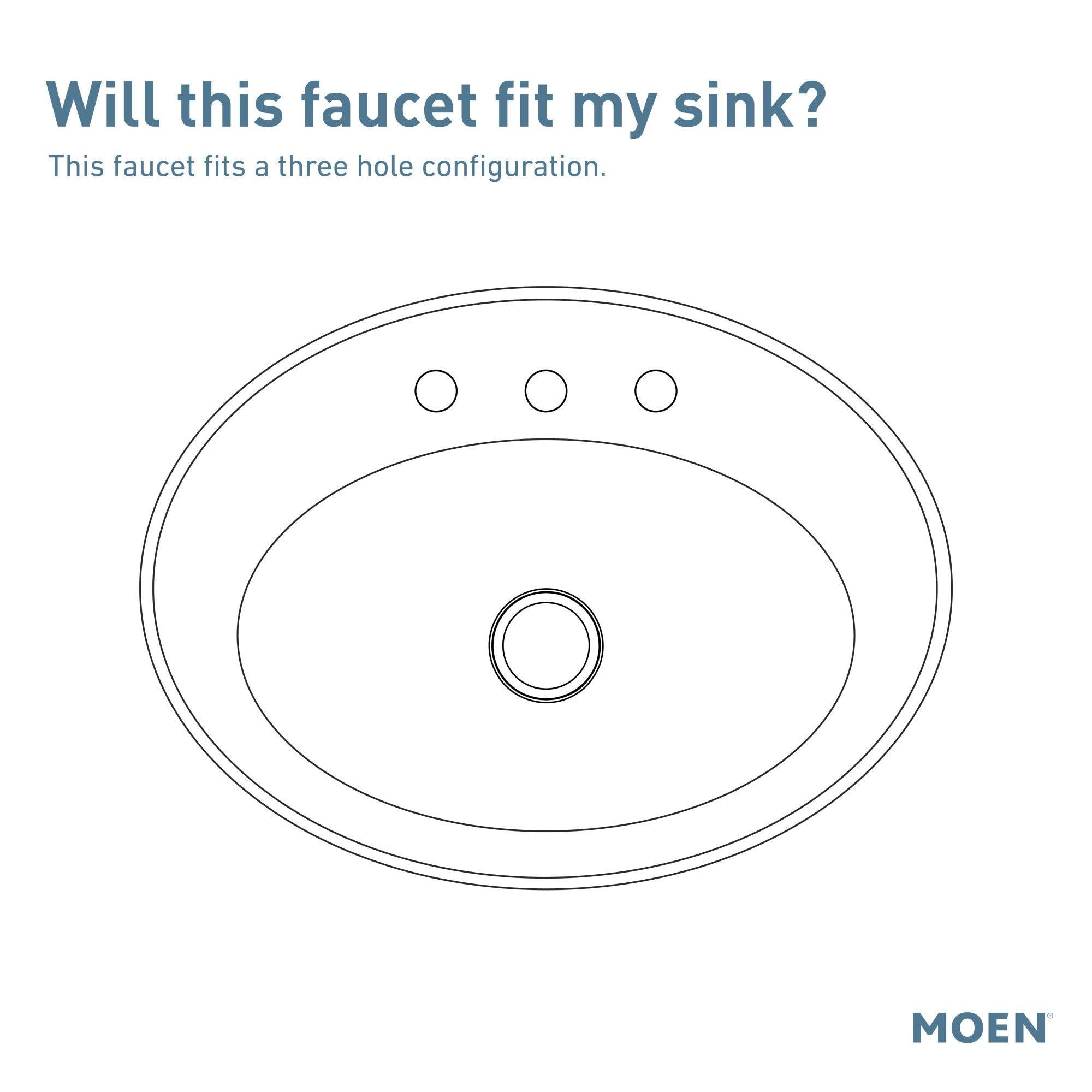 Moen Ronan Spot Resist Brushed Nickel Two-Handle 4 in. Centerset Modern Bathroom Faucet with Push-Down Drain, 84022SRN - Image 5