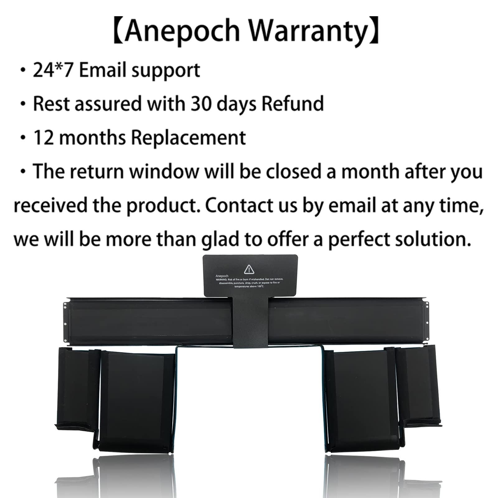 Anepoch A1437 Laptop Battery Replacement for MacBook Pro Retina 13" A1425 Late 2012 & Early 2013 Fits MD101 MD102 MD212 MD213 ME662 6600mAh 11.21V 74Wh - Image 3