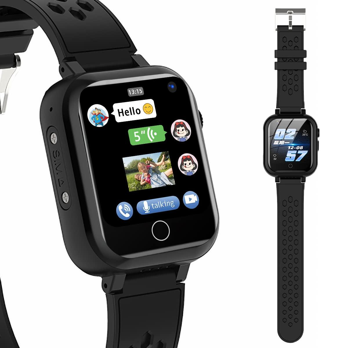 DDIOYIUR Smart Watch for Kids, 4G Kids Phone Smartwatch with GPS Tracker, WiFi SMS, Call, Voice Video Chat, Bluetooth, Audio Recording, Alarm, Pedometer, Wrist Watch for 4-16 Boys Girls Birthday Gifts - Image 3