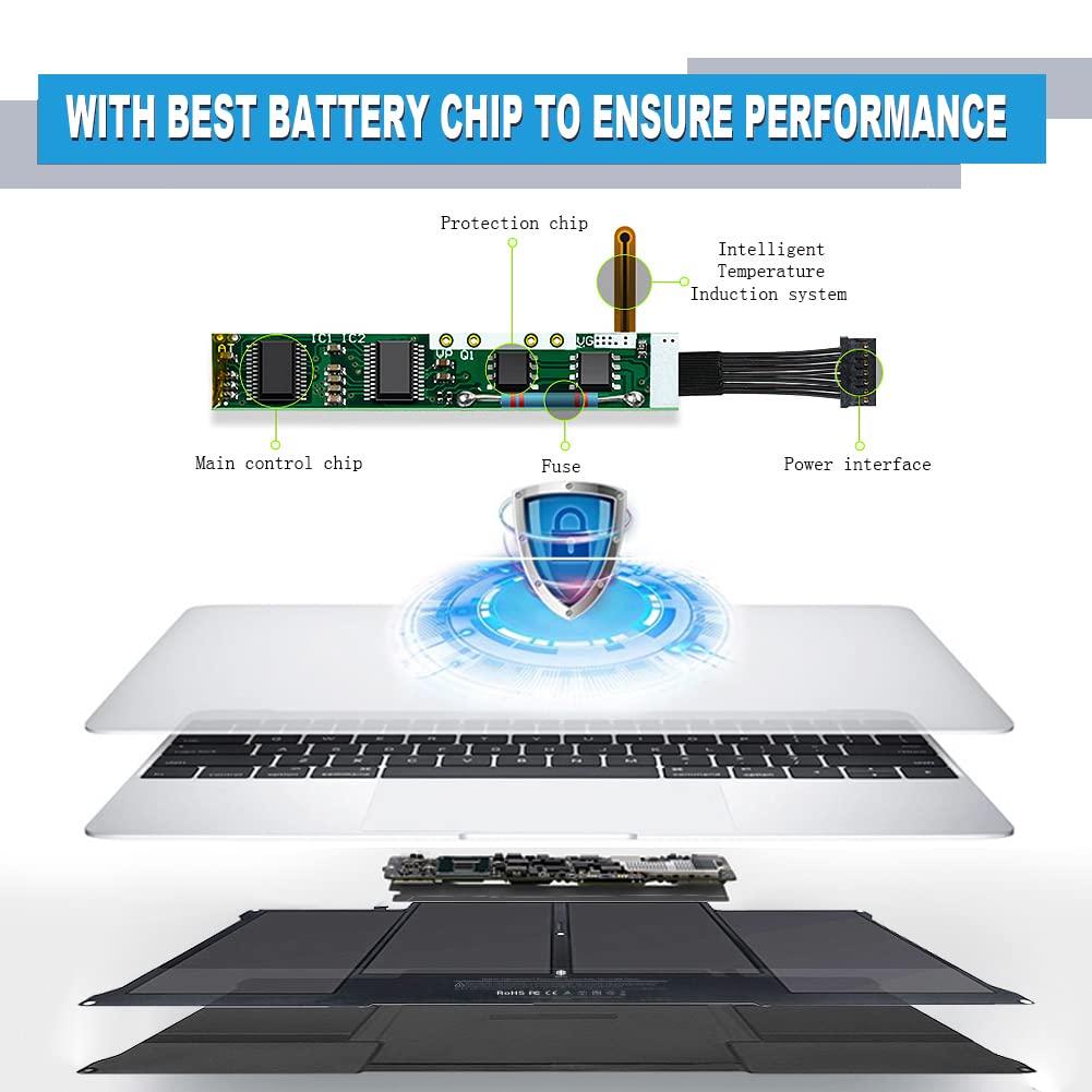 A1466 Battery MacBook Air Battery Replacement for MacBook Air 13 inch A1466 (Mid 2012, Mid 2013, Early 2014, Early 2015, 2017) A1369(Late 2010,Mid 2011)【2nd Version Upgrade】 Battery A1496 A1405 A1377 - Image 3