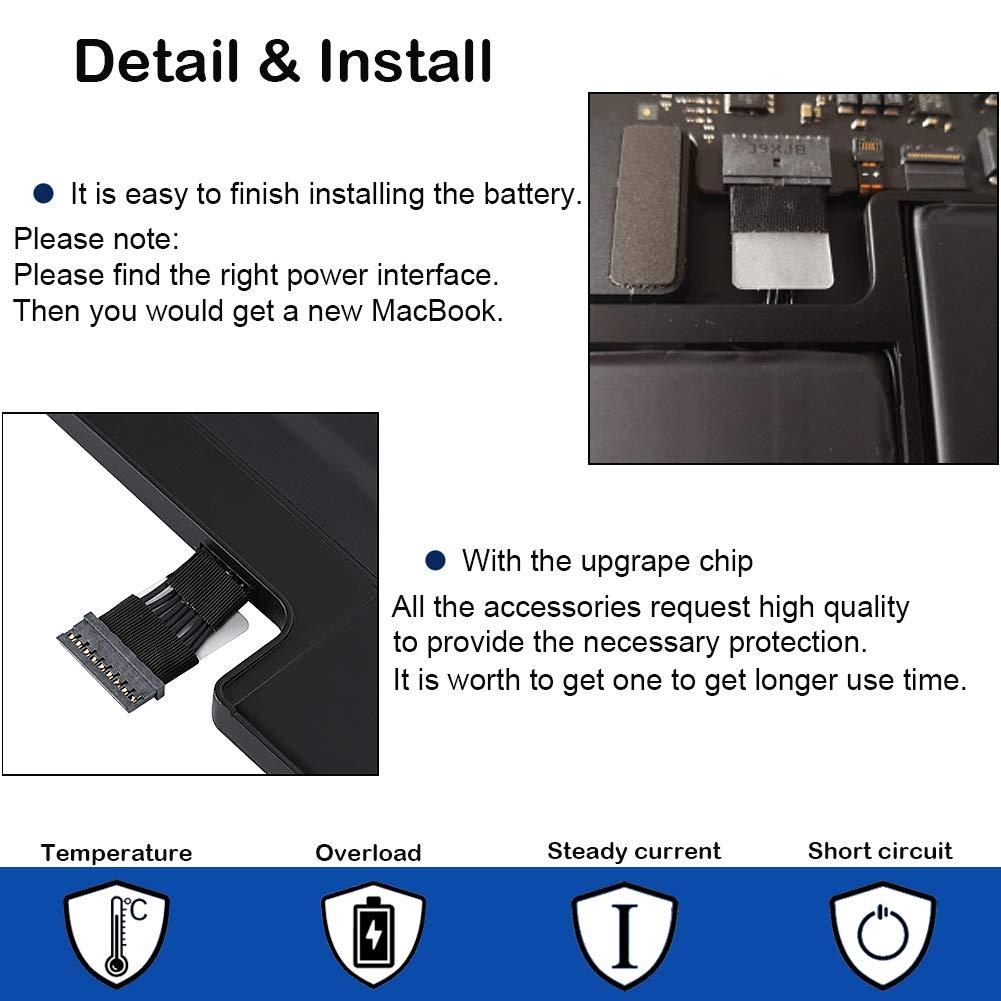 A1466 Battery MacBook Air Battery Replacement for MacBook Air 13 inch A1466 (Mid 2012, Mid 2013, Early 2014, Early 2015, 2017) A1369(Late 2010,Mid 2011)【2nd Version Upgrade】 Battery A1496 A1405 A1377 - Image 4