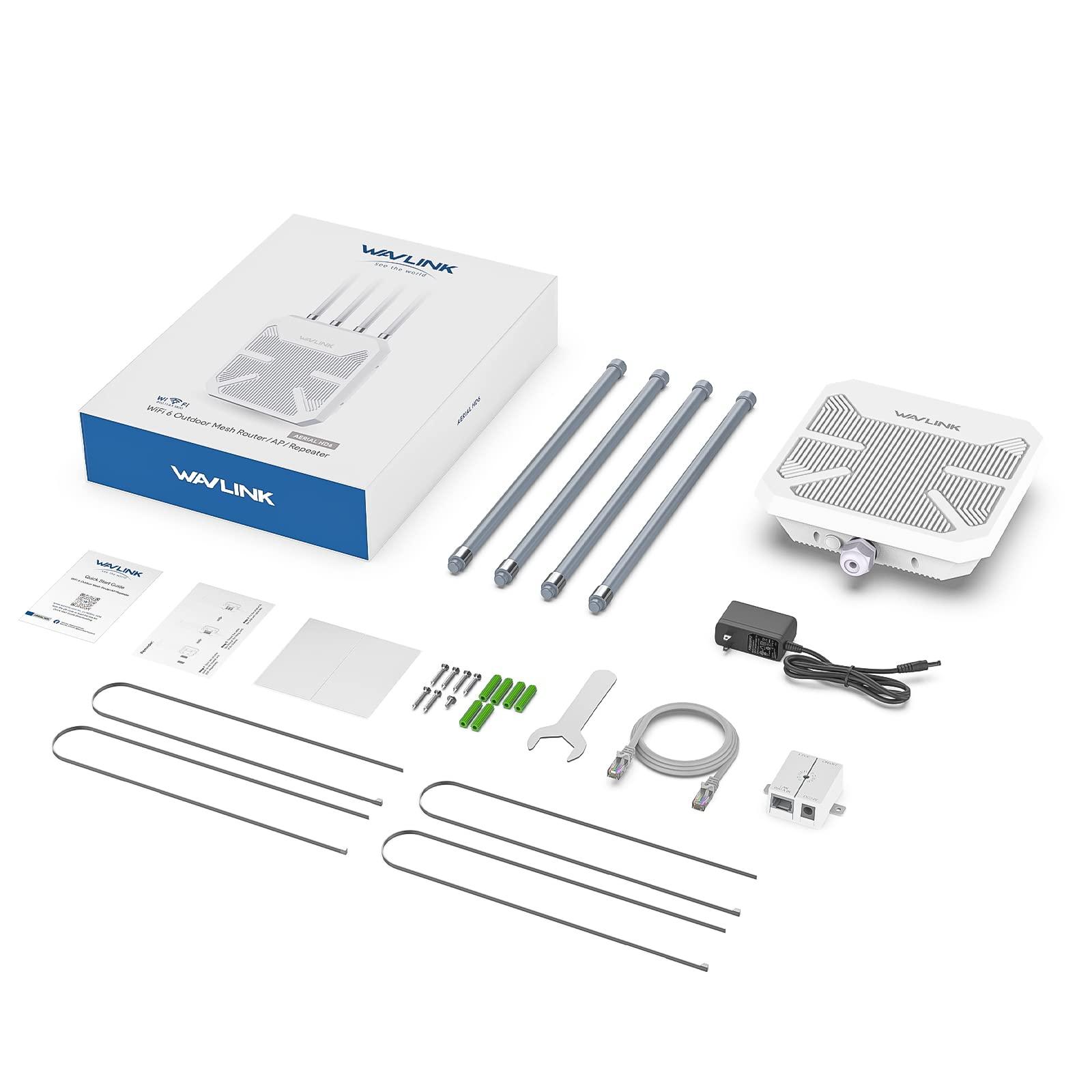 WAVLINK Outdoor WiFi 6 Wireless Access Point, AX1800 WiFi 6 Extender Long Range, Support Active PoE, 4x8dBi Antennas,Work with Starlink/Repeater/Router,IP67,Up to 128 Devices for Farm,Yard,RV,Campsite - Image 8