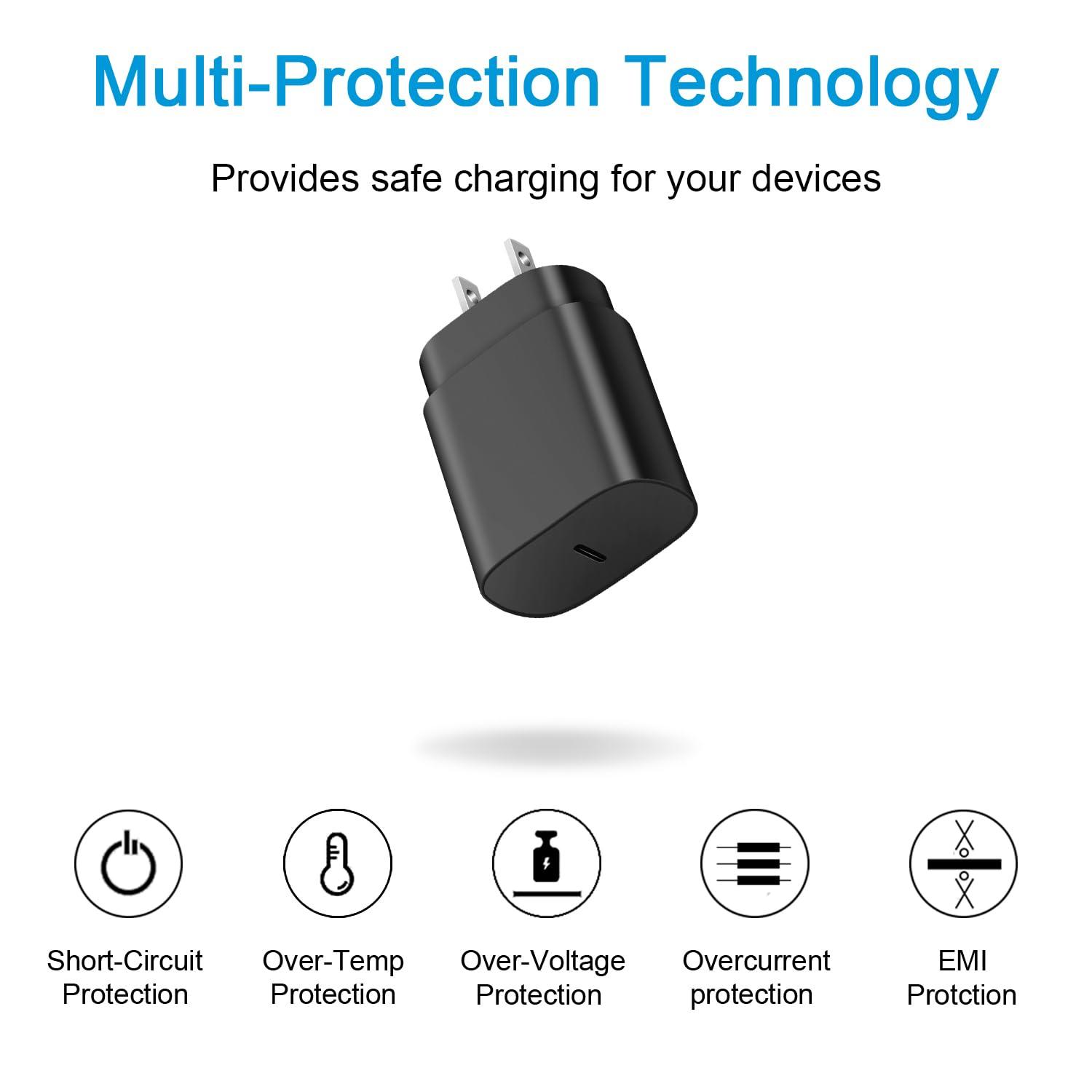 Type C Charger Fast Charging USB C Samsung Chargers Block 25W Super Fast Wall Chargers for Samsung Galaxy S25/S24 S23 S22 S21 Ultra/S20/S20 Ultra/Note 20 Ultra,Android Charger - Image 4