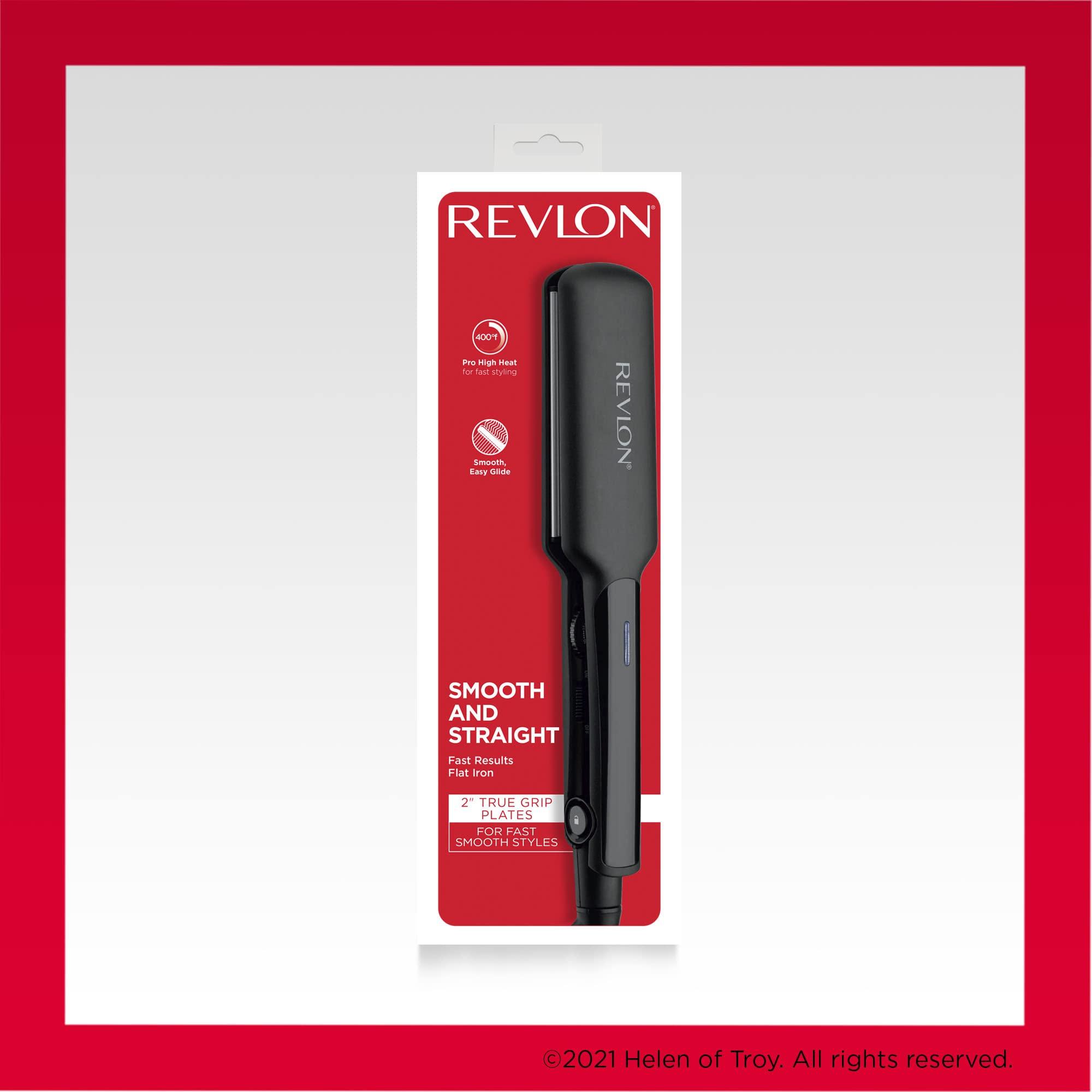 REVLON Smooth and Straight Ceramic Flat Iron | Fast Results, Smooth Styles (2 in) - Image 6