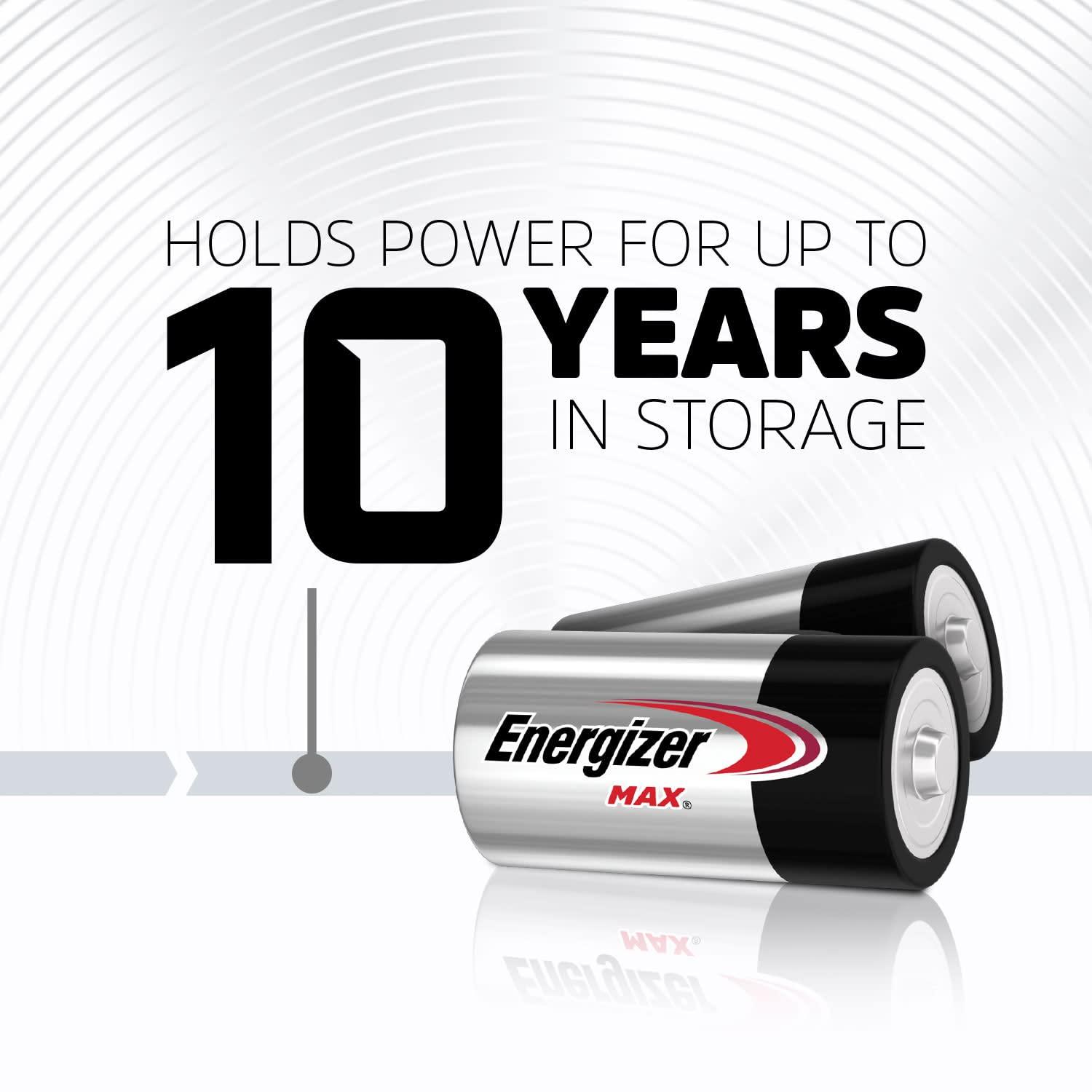 Energizer MAX C Batteries, Premium Alkaline C Cell Batteries (8 Battery Count) - Image 7