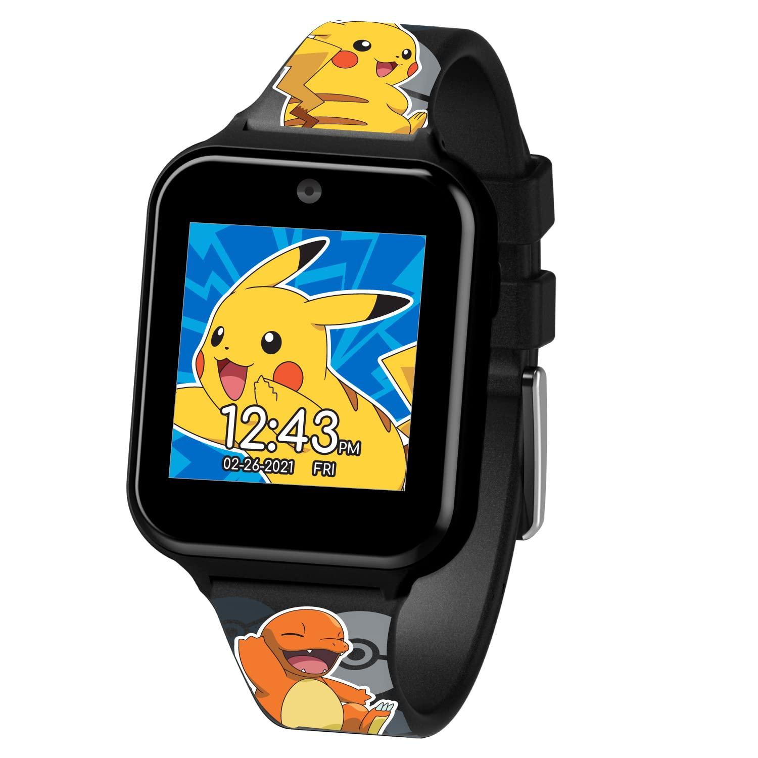 Accutime Pokémon Interactive Kids Smartwatch with Touchscreen, Interchangeable Pikachu & Friends Straps, Built-in Camera, Games, Alarm, Stopwatch, Calculator, and 10 Watch Faces - Fits Wrists 5.5"-8" - Image 2