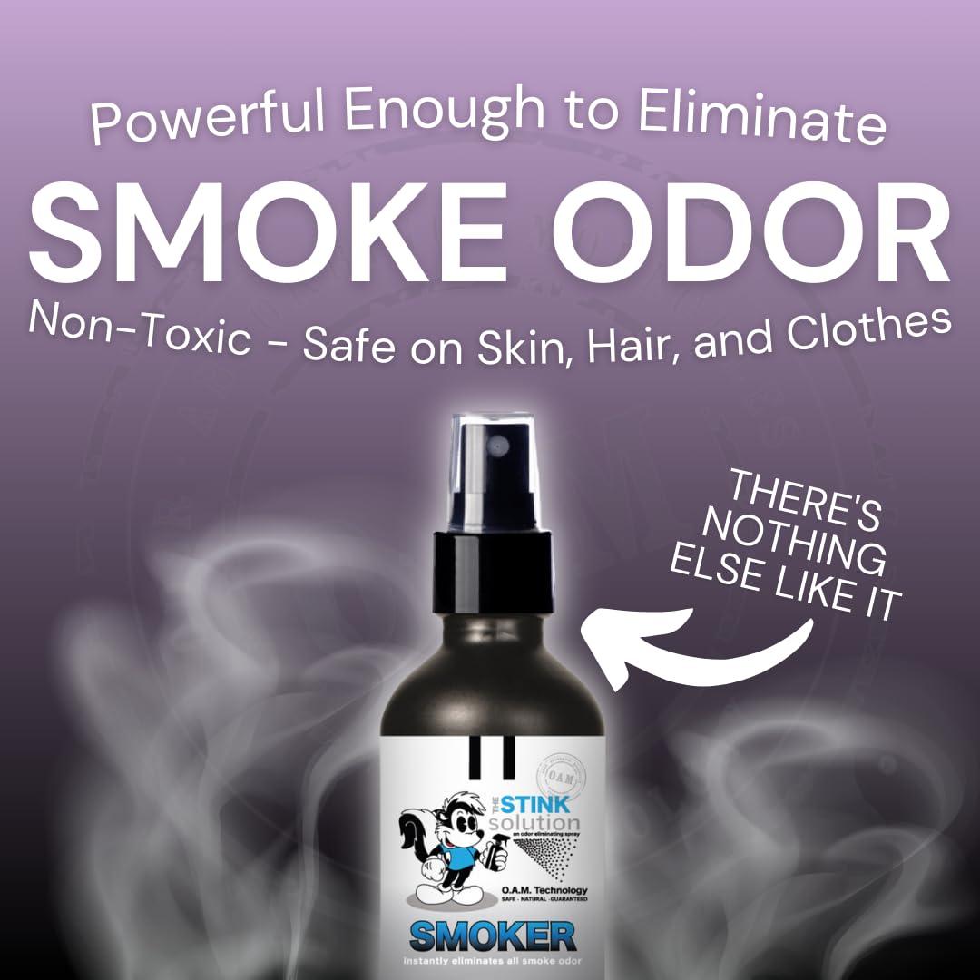 The Stink Solution Smoke Odor Eliminator Spray - Completely Remove Smoke Smell From House, Car, Clothes, Hands, Hair, & More - Best Odor Eliminator For Smoke - Bamboo Teak Fragrance - 2 16 oz Bottles - Image 4