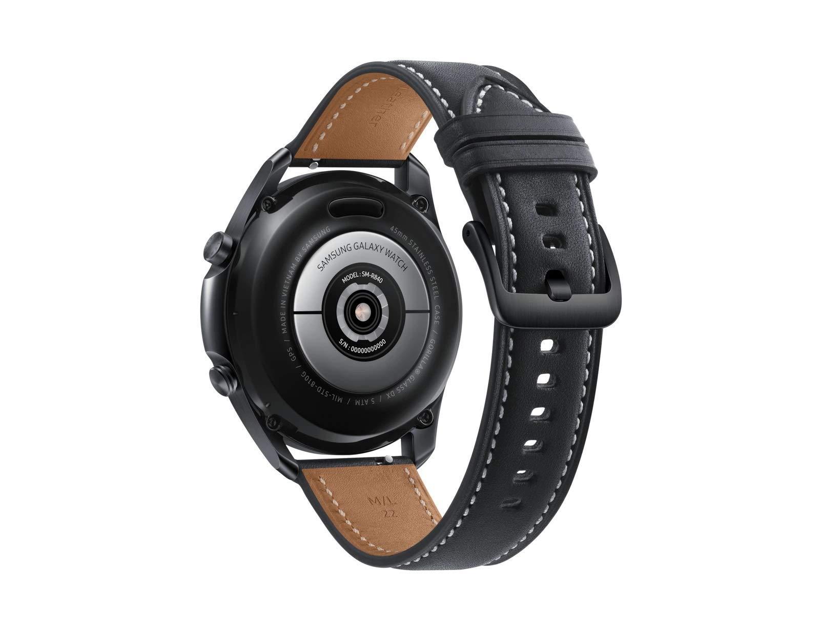 Samsung Galaxy Watch 3 (45mm, GPS, Bluetooth) Smart Watch with Advanced Health Monitoring, Fitness Tracking, and Long Lasting Battery - Mystic Black (Renewed) - Image 6