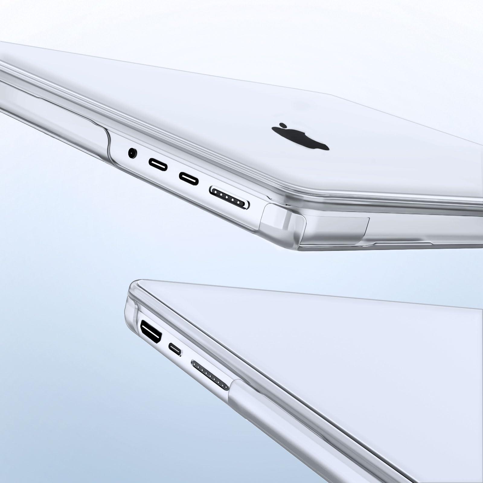MOSISO Compatible with MacBook Pro 14 inch Case 2025 2024 2023 2022 2021 M4 M3 M2 M1 A3112 A3185 A3401 A2918 A2992 A2779 A2442, Plastic Hard Shell&Keyboard Cover&Screen Film&Pouch, Transparent - Image 5