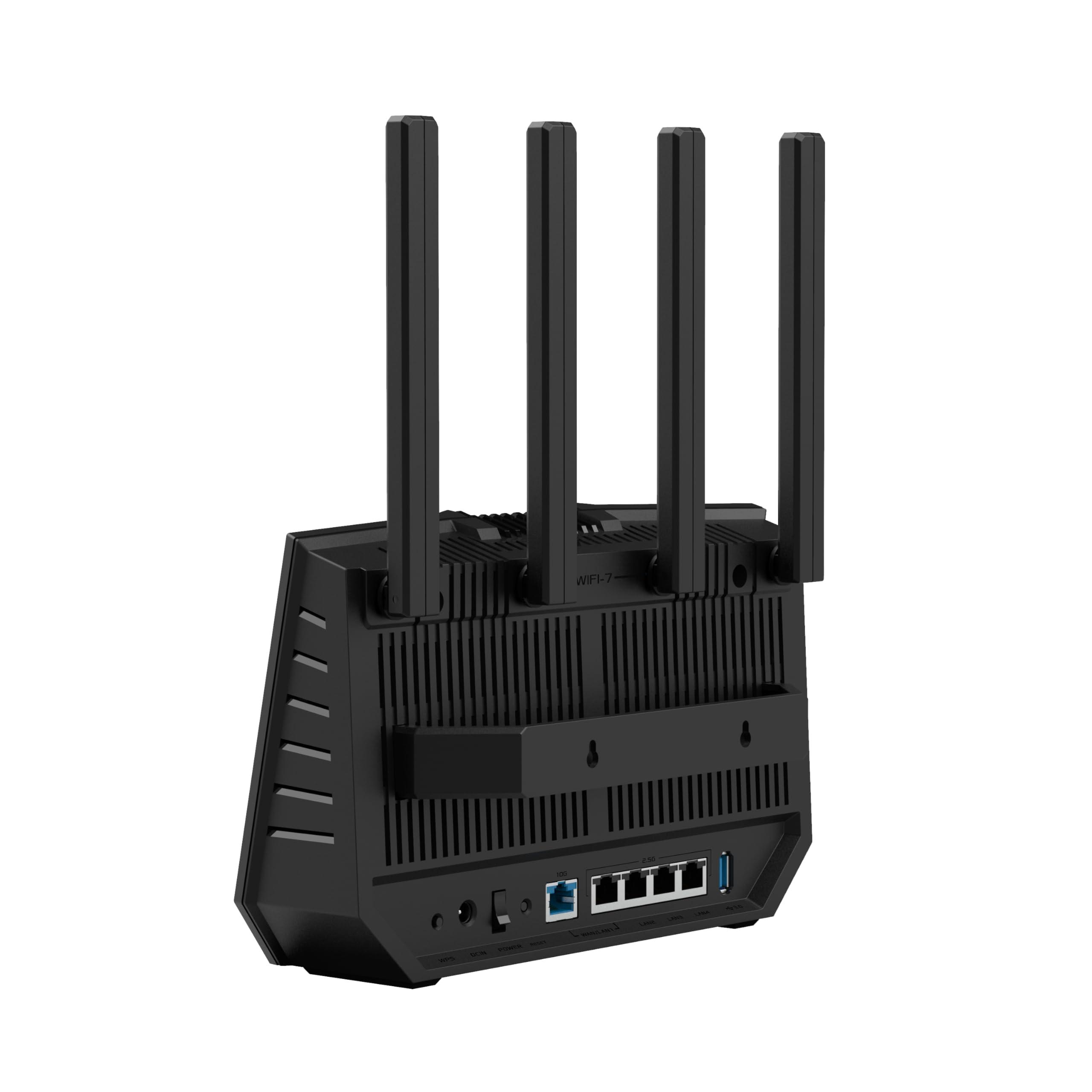 ASUS RT-BE92U BE9700 Tri-Band WiFi 7 Router, Supports New 320MHz Bandwidth & 4096-QAM, MLO, AI WAN Detection, AiMesh Support, Subscription-Free Network Security & Comprehensive VPN Features - Image 7