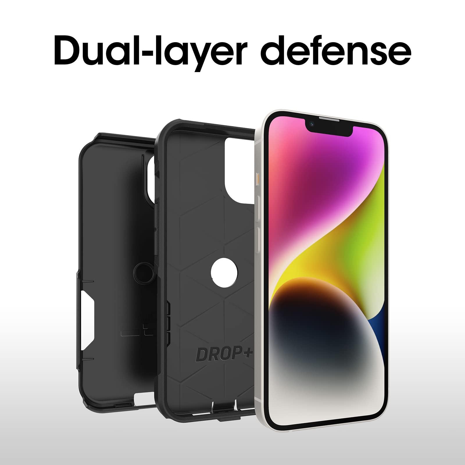 OtterBox iPhone 14 & iPhone 13 Commuter Series Case - Black, Slim & Tough, Pocket-Friendly, with Port Protection - Image 3
