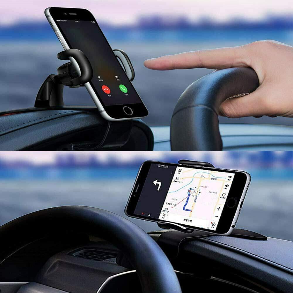 YOVECATHOU Universal Cell Phone GPS Car Dashboard Mount Holder Stand HUD Ven Clip on Cradle 360° Rotation Smartphone Car Air Vent Mount Holder - Image 5