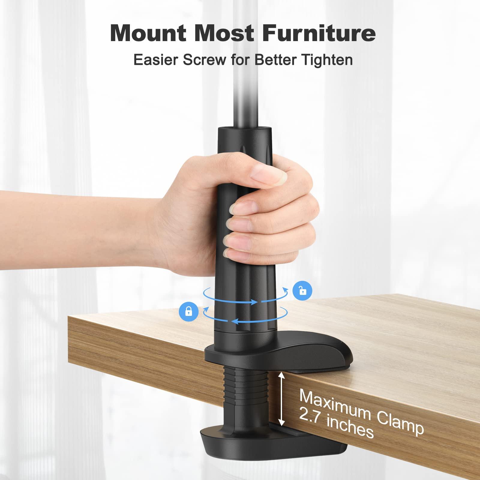 VIVI MAO Gooseneck Cell Phone Holder, Universal 360 Flexible Phone Stand Lazy Bracket Mount Long Arms Clamp for Phone 13 Pro Xs Max XR X 8 7 6 6s Plus and Other 3.5~6.7'' Device (Black)… - Image 5