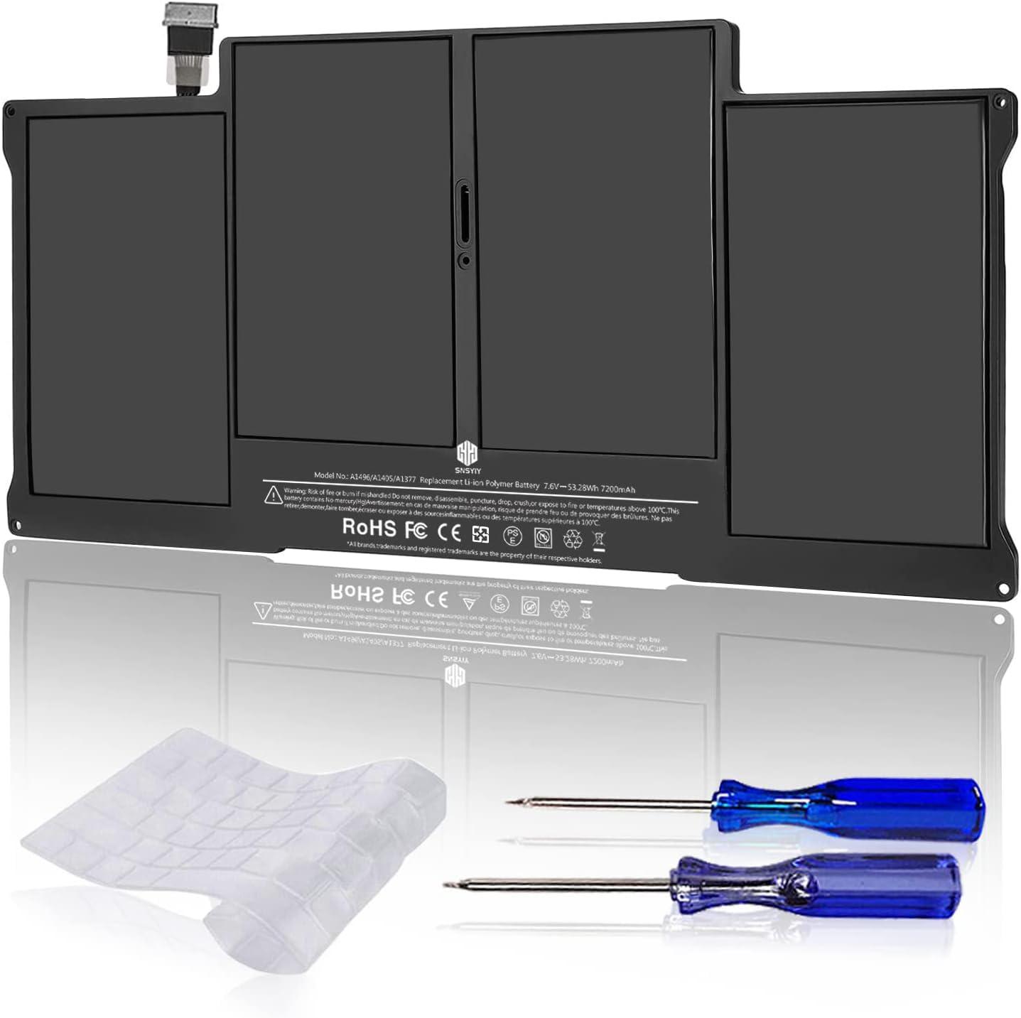 A1466 Battery MacBook Air Battery Replacement for MacBook Air 13 inch A1466 (Mid 2012, Mid 2013, Early 2014, Early 2015, 2017) A1369(Late 2010,Mid 2011)【2nd Version Upgrade】 Battery A1496 A1405 A1377