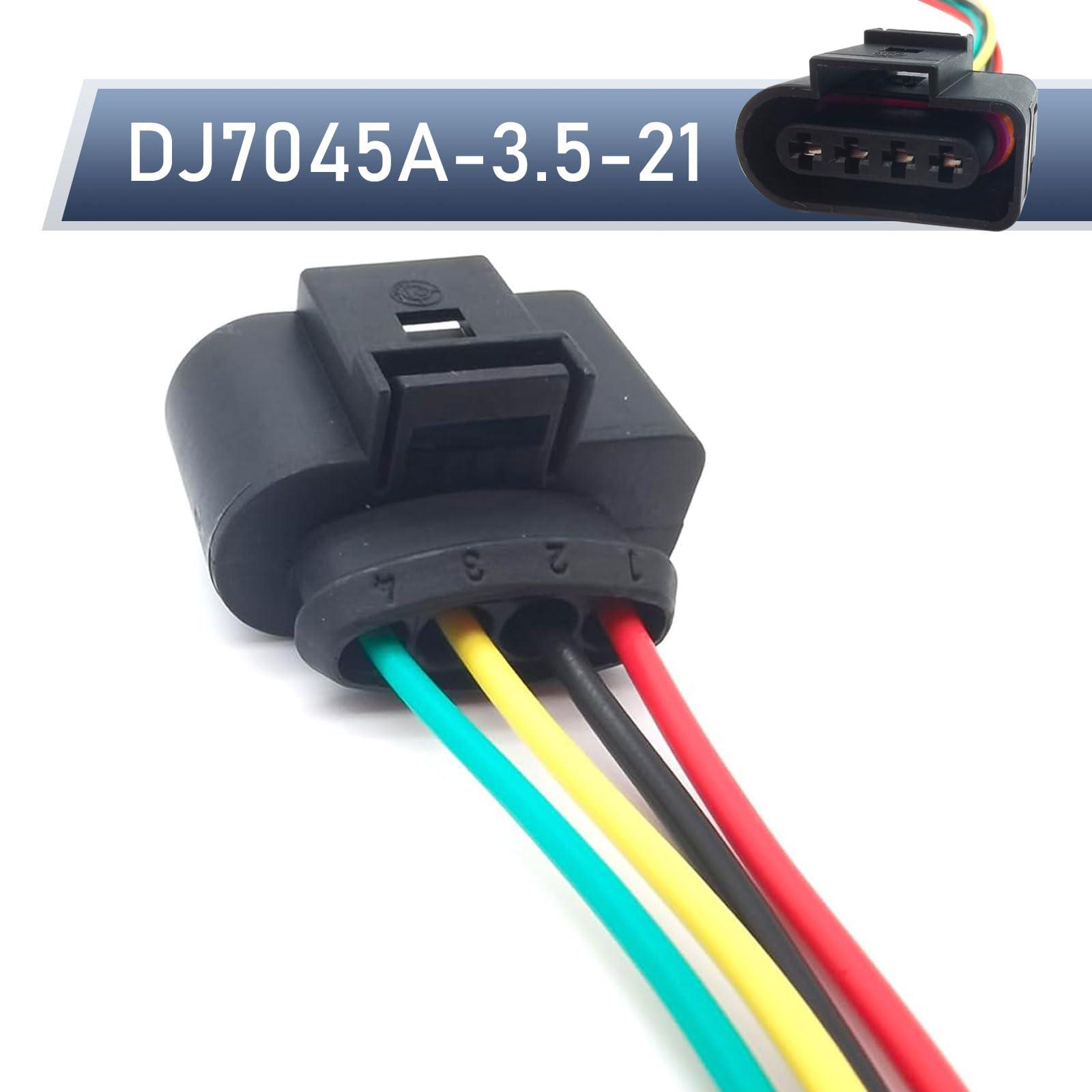 Downhill Ignition Coil Connector Plug Harness,Throttle Position Sensor Connector, OEM #DJ7045A-3.5-21 1J0973724,Universal for Most Cars (Black) - Image 5