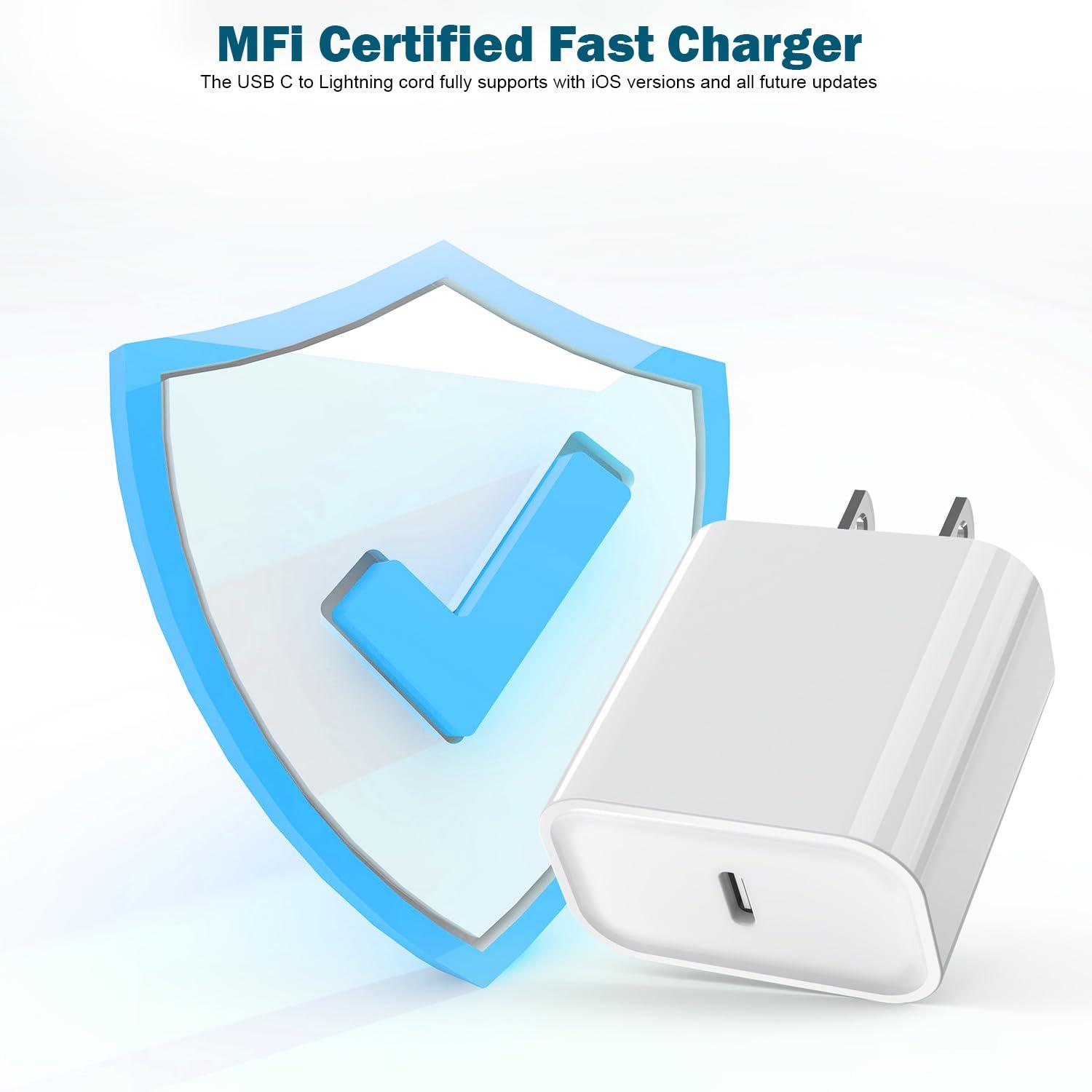 iPhone Fast Charger,Extra Long iPhone Charger Fast Charging 10Foot 2Pack i Phone Chargers 10FT USB C to Lightning Cable Cord Adapter for iPhone 14 Pro Max/14 Plus/13 Mini/13/12/11/X/XR/SE/iPad/AirPods - Image 3