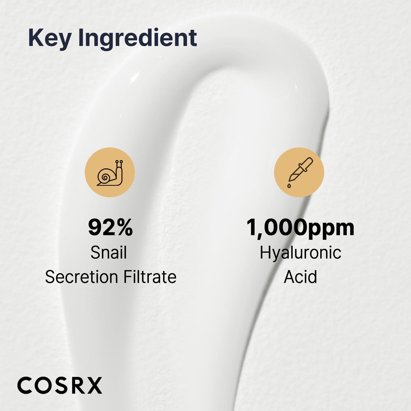 COSRX Snail Mucin 92% Face Moisturizer, 3.52 Oz, Lightweight Moisturing Cream for Soft, Glowy Skin, Korean Skin Care, Korean Moisturizer Face Cream - Image 4