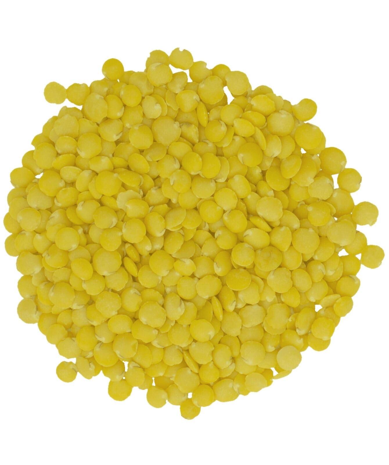 Certified Glyphosate Residue Free Yellow Lentils | Montana Grown | 4 lb Linen Drawstring Bag | Non-GMO | Kosher | Vegan | Non-Irradiated (Will Sprout) - Image 2