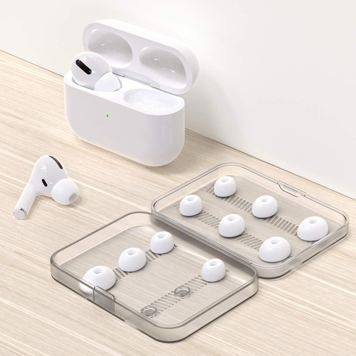 Link Dream 12 Pieces Replacement Ear Tips for AirPods Pro / AirPods Pro 2 Silicon Ear Buds Tips with Portable Storage Box (S/M/L) (6 Pairs) - Image 6