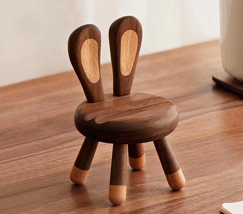 Berkvee Phone Stand, Wood Artistic Bunny Design Phone Holder, Desk Accessories, Smart Phone Dock Fits All Mobile Phone/Tablet - Image 3