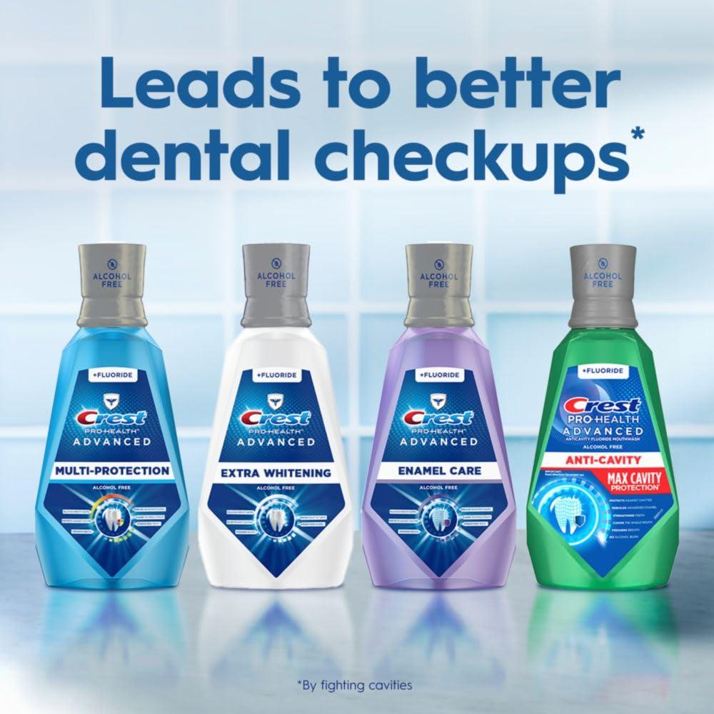 Crest Pro-Health Advanced Mouthwash, Alcohol Free, Extra Whitening, Energizing Mint Flavor, 946 mL (32 fl oz) - Image 7