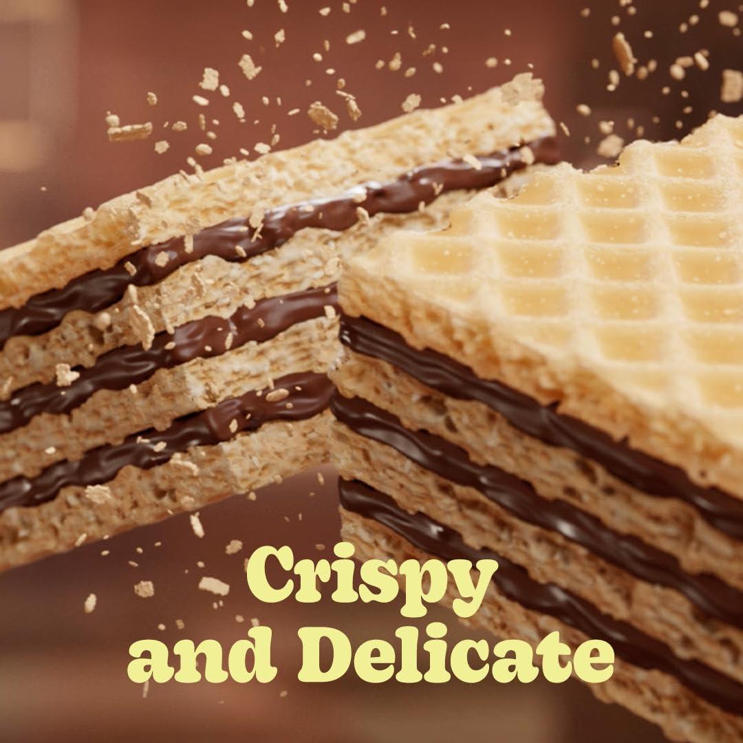Bauducco Chocolate Wafers - Crispy Wafer Cookies With 3 Delicious, Indulgent, Decadent Layers of Chocolate Flavored Cream - Delicious Sweet Snack or Desert - 5.0 oz (Pack of 1) - Image 6