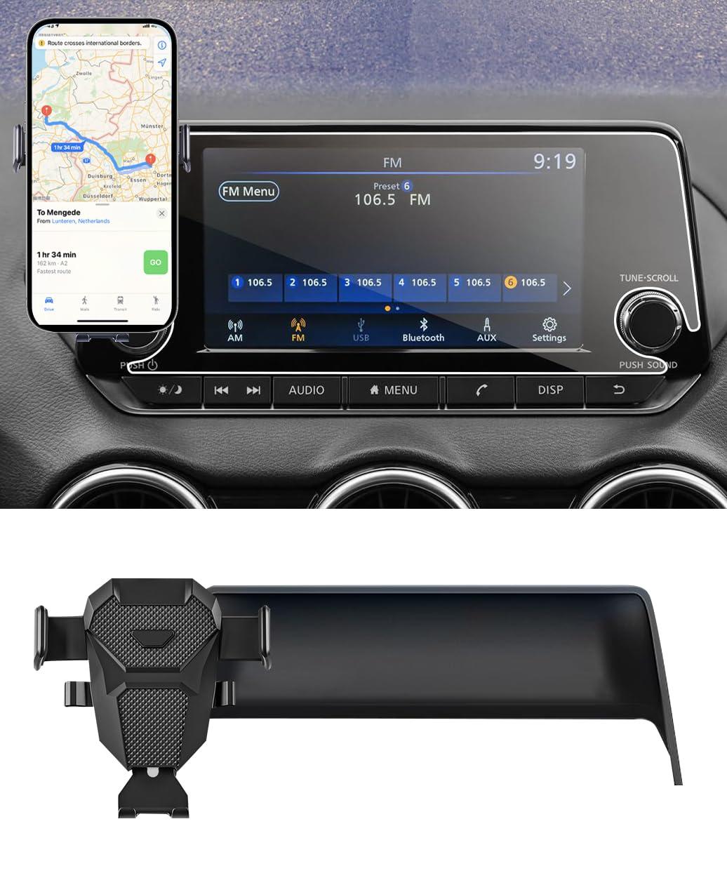 KEPHTH Car Phone Holder Accessories for Nissan Altima SR SV 2019-2024 2025/Sentra SR SV 2020-2024 2025/Rogue S SV 2021-2024 2025 Dash Mount Cell Phone Holder for Most Smartphones(for 8inch Screen)