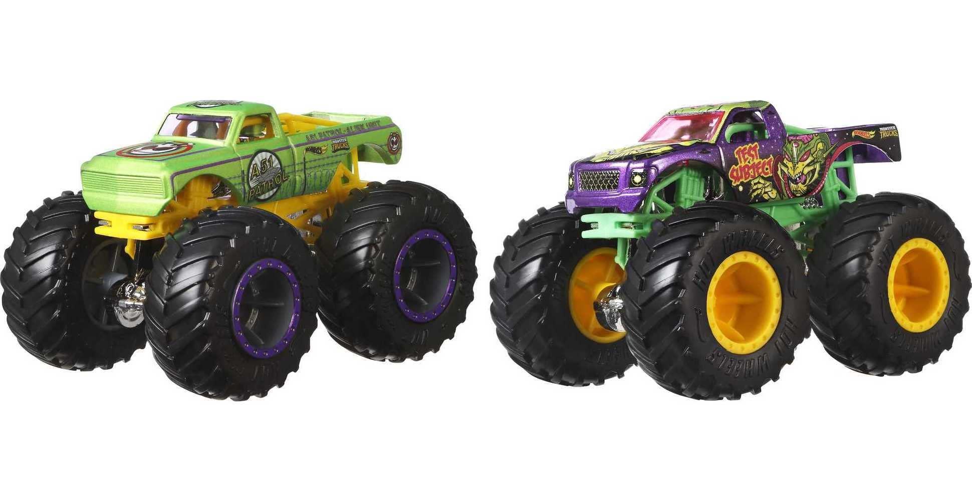 Hot Wheels Monster Trucks 1:64 Scale 2-Pack Assortment with Giant Wheels - Image 6