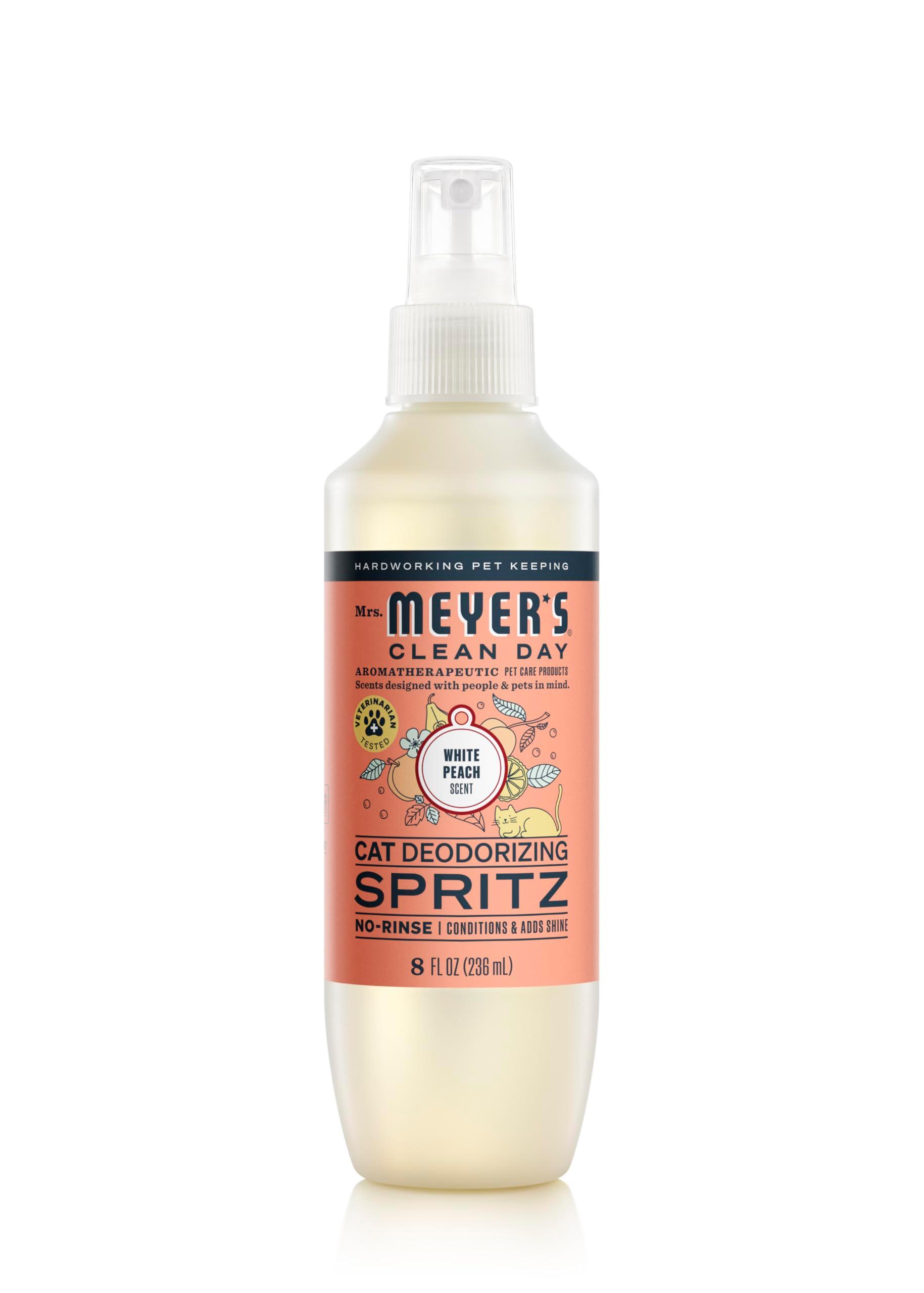 MRS. MEYER'S CLEAN DAY Cat Deodorizing Spray, White Peach Scent, 8oz