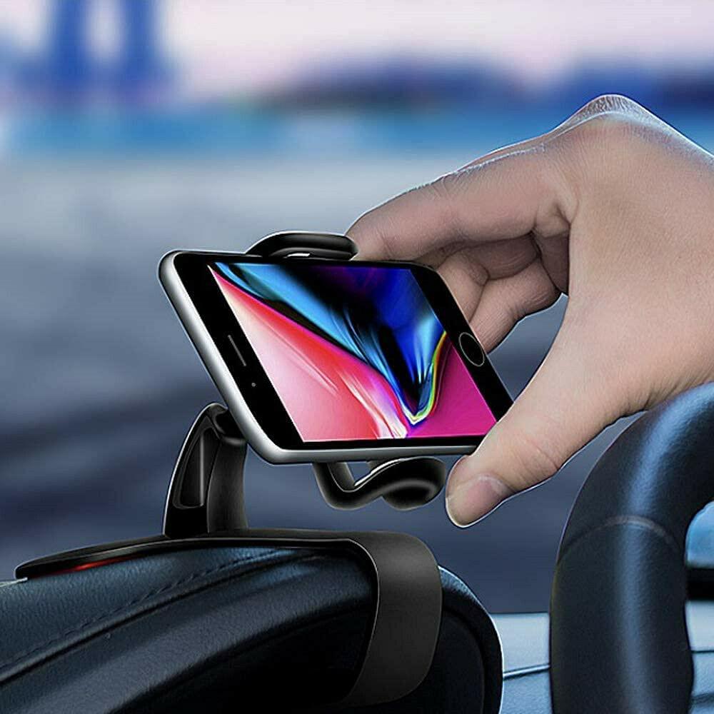 YOVECATHOU Universal Cell Phone GPS Car Dashboard Mount Holder Stand HUD Ven Clip on Cradle 360° Rotation Smartphone Car Air Vent Mount Holder - Image 4