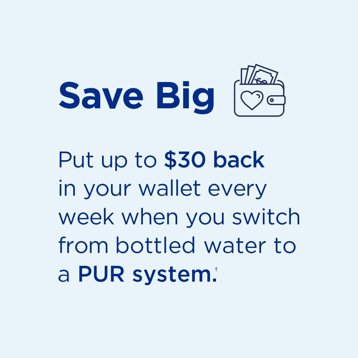 PUR PLUS Horizontal Faucet Mount Water Filtration System with 3-in-1 Lead Reducing Filter for Great-Tasting Filtered Tap Water, Lasts 100 Gallons, Fits Most Kitchen or Bathroom Faucets, Metallic Grey - Image 9